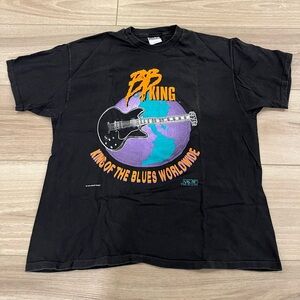 Vintage 1994 BB King King of The Blues Worldwide Tour Tee Size XL Hanes Beefy